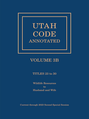 cover image of Utah Code Annotated